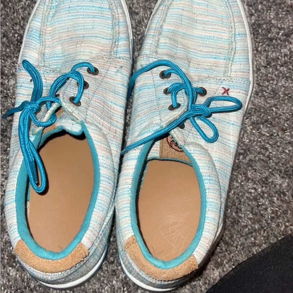 Twisted x Striped Blue and White Casual Shoes